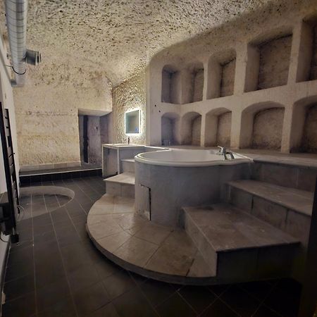 Troglodyte Baths Daire Saint-Étienne-de-Chigny Dış mekan fotoğraf